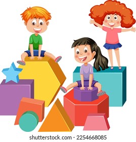 Studierende auf Geometrie-Geometrie-Abbildung