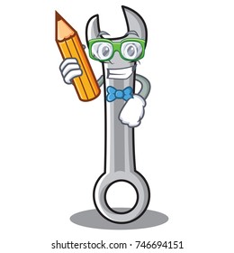 Student spanner character cartoon style