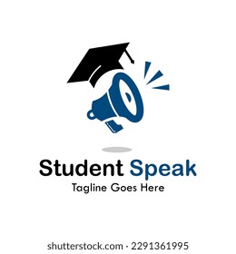 Student speak logo template illustration