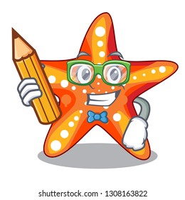 Student starfish in the cartoon shape funny