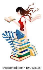 Student Study Girl