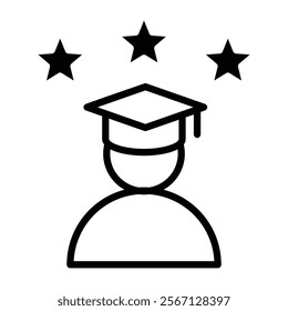 Student Success Icon Element For Design