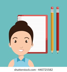student and supplies design, vector illustration eps10 graphic 