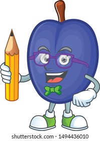 Student sweet prunes character for agriculture design