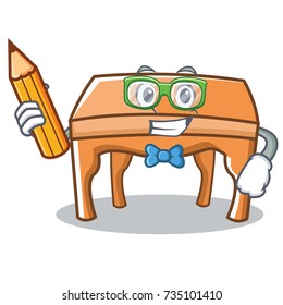 Student table character cartoon style