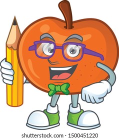 Student tangerine sweet in the cartoon shape