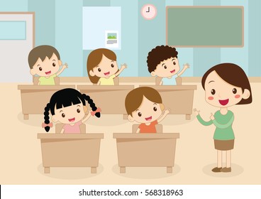 attention des élèves et des enseignants en classe