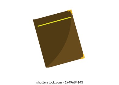 Student Thesis Book Vector Illustration