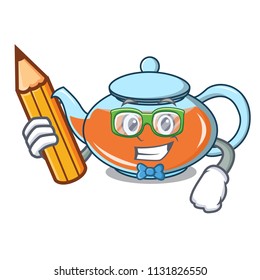 Student transparent teapot character cartoon