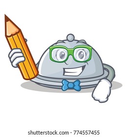 Student tray character cartoon style