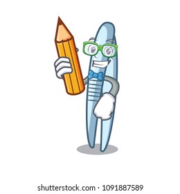 Student tweezers character cartoon style