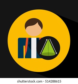 student uniform school geometri triangle design vector illustration eps 10