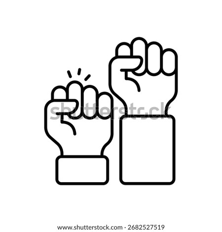 Student Union Black Thin Line vector Icon