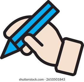 a Student use pencil for study