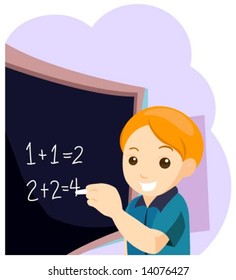 Illustration Featuring Kids Classroom Vector Stock Vector (Royalty Free ...