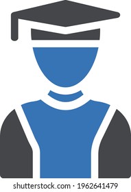 student vector glyph color icon