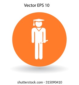 student vector icon