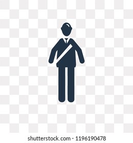 Student vector icon isolated on transparent background, Student transparency concept can be used web and mobile