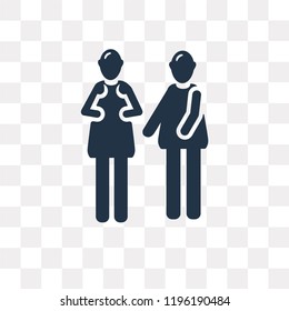 Student vector icon isolated on transparent background, Student transparency concept can be used web and mobile