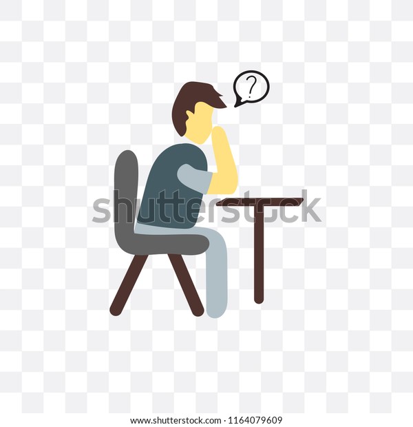 Student Vector Icon Isolated On Transparent Stock Vector Royalty