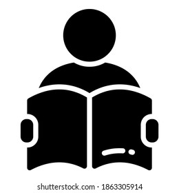 student vector icon, school and education icon