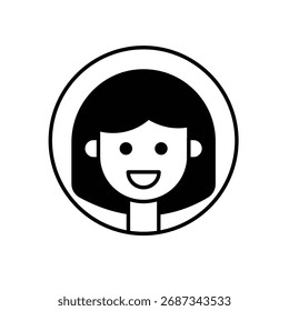 Icono de Vector de estudiante ilustración de stock