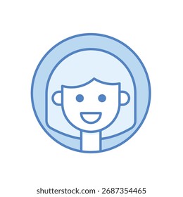 Icono de Vector de estudiante ilustración de stock