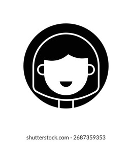Icono de Vector de estudiante ilustración de stock