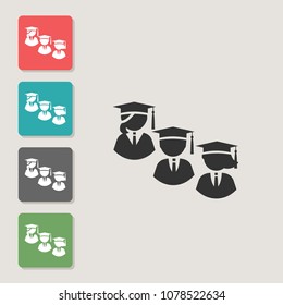 Student - vector icon. Symbol for web, infographics, print design and mobile UX/UI kit. Vector illustration, EPS10.