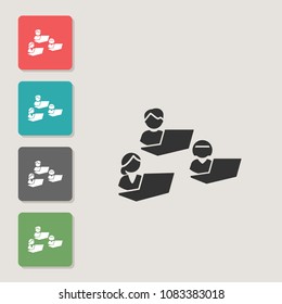 Student - vector icon. Symbol for web, infographics, print design and mobile UX/UI kit. Vector illustration, EPS10.