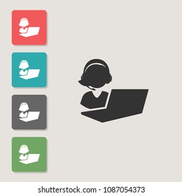 Student - vector icon. Symbol for web, infographics, print design and mobile UX/UI kit. Vector illustration, EPS10.