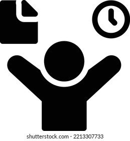 ilustración de Vector estudiantil en un fondo transparente. Símbolos de calidad superior. Iconos vectoriales de glifos para diseño de conceptos y gráficos.