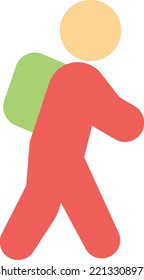 Studierende, Vektorgrafik auf transparentem Hintergrund. Hochwertige Symbole. Zeilenfarbige Vektorsymbole für Konzept und Grafikdesign. 
