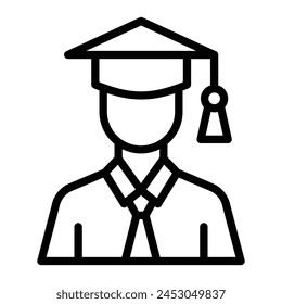 Student Vector Line Icon Design