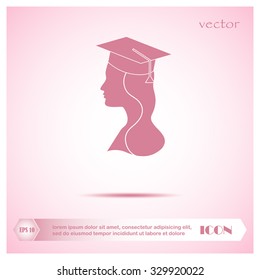 student, vector woman profiles