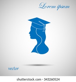 student, vector woman profiles