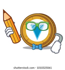 Student Verge coin character cartoon