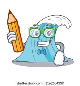 Student waves of water graphic character