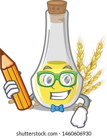 Student wheat germ oil the mascot shape