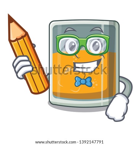 Student whiskey islated with in the character