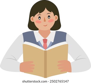 a student who reads, writes, and studies