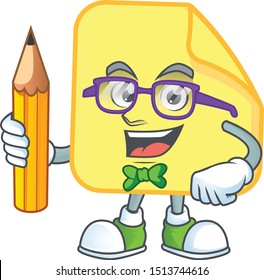 Student yellow rounded sticker paper for business