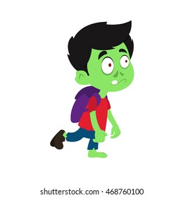 student zombies. vector illustration