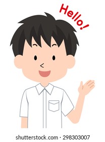A student.(Japanese schoolboy) / Gakuran / Summer 2