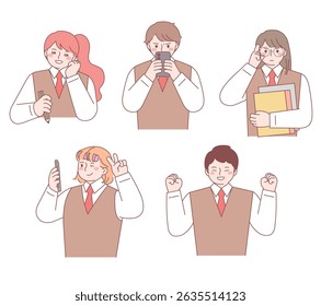 estudantes, adolescentes, uniformes escolares, personalidade, personalidade, caráter, menor,
