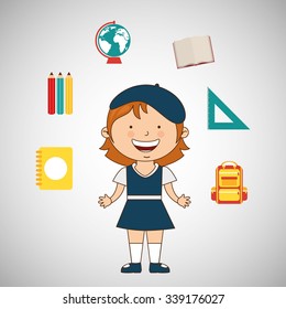 students back to school design, vector illustration eps10 graphic 