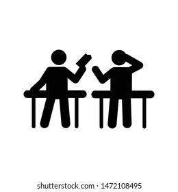 Students book classroom read icon. Element of back to school illustration icon. Signs and symbol collection icon for websites, web design, mobile app, UI, UX on white background