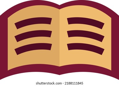 Students book, illustration, vector on a white background.