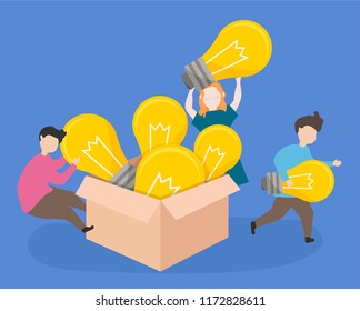 Students bringing creative ideas to class