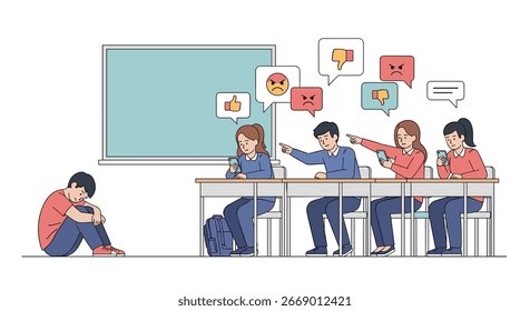 Estudantes intimidam colegas de classe com comentários raivosos e curtidas nas mídias sociais